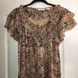 Ralph Lauren Floral Ruffle Sleeve Top